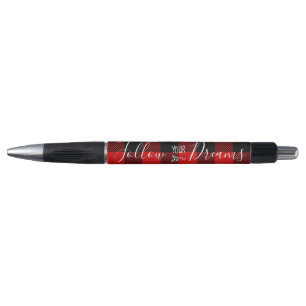 Follow Your Dreams Tartan Plaid Pen