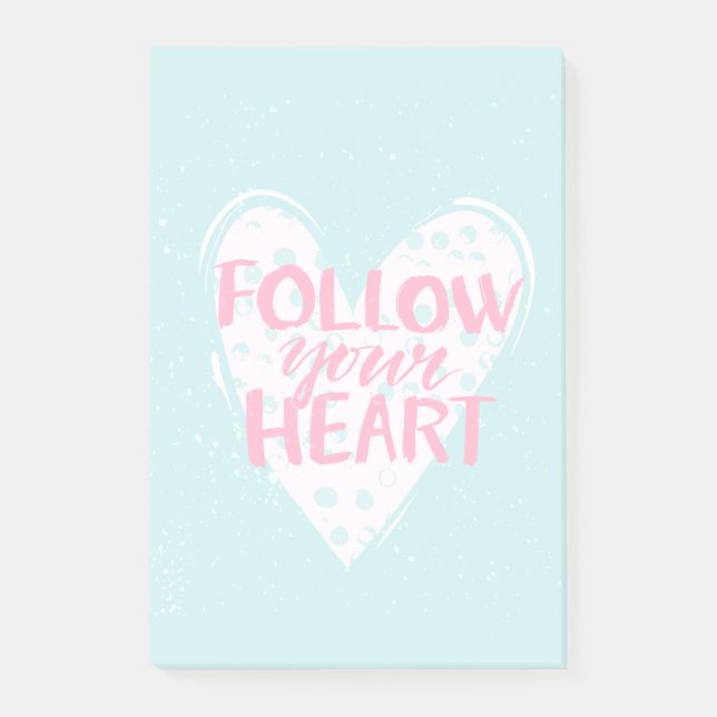 Follow Your Heart 2 Post-it Notes (Front)