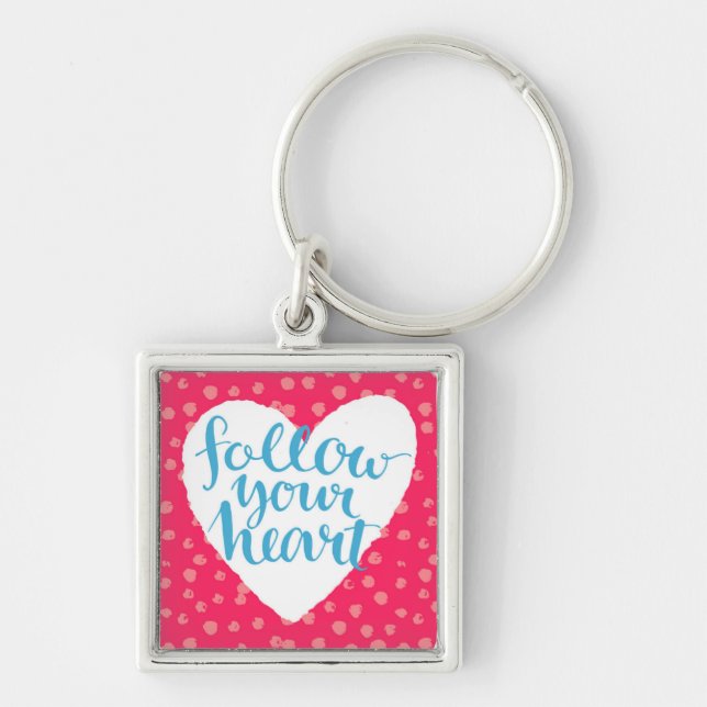 Follow Your Heart 3 Key Ring (Front)
