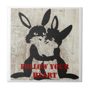 Follow your heart Ceramic Tile