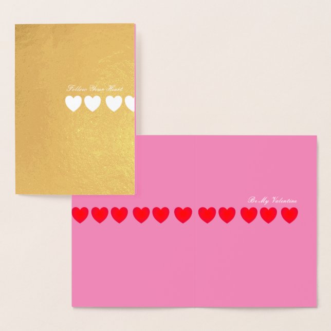 Follow Your Heart Foil Card (Display)