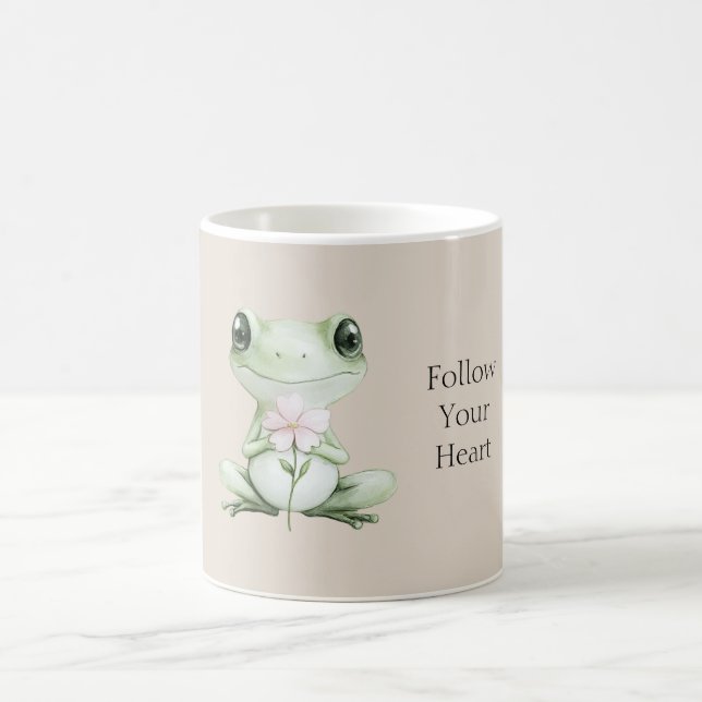 Follow Your Heart Frog Coffee Mug (Center)