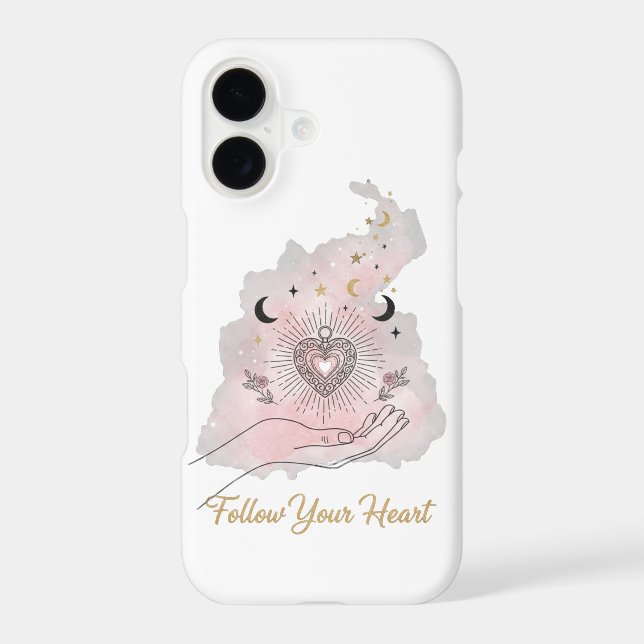 Follow Your Heart iPhone Case - Celestial Sacred (Back)