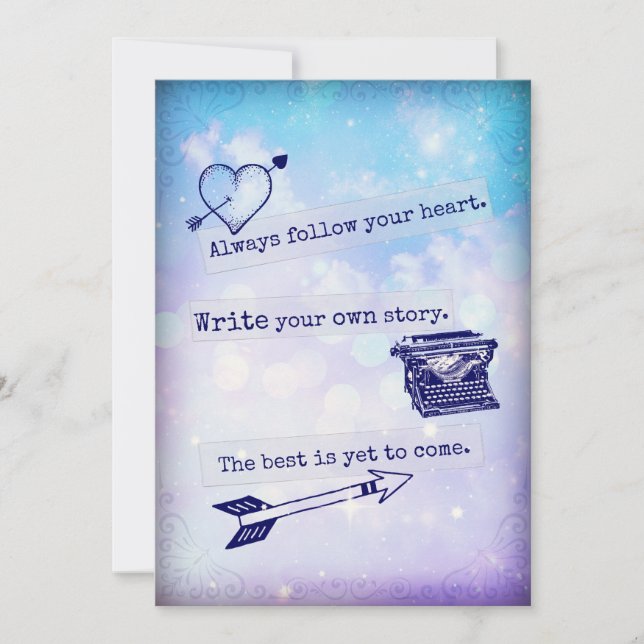 Follow Your Heart Junk Journal Smash Book Page (Front)