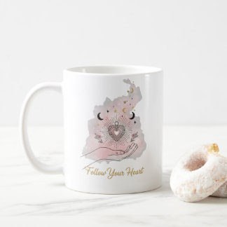 Follow Your Heart Motivational Mug - Celestial