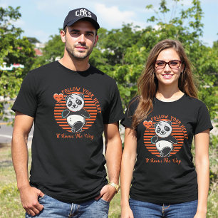 Follow Your Heart Panda Couple Matching T-Shirt