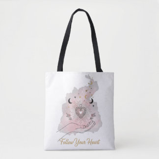 Follow Your Heart Personalised Tote Bag - Celestia