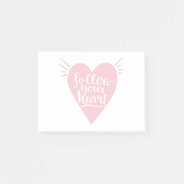 Follow Your Heart Post-it Notes (Front)
