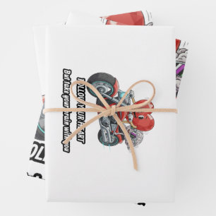 Follow your heart take your brain wrapping paper sheet