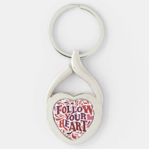 Follow Your Heart - Twisted Heart Keychain