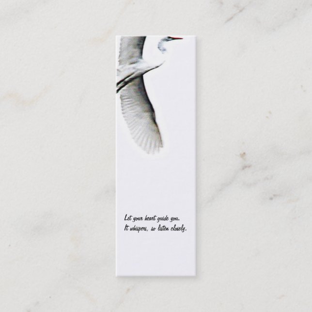 Follow Your Heart/Zen Tao Photography Mini Business Card (Front)