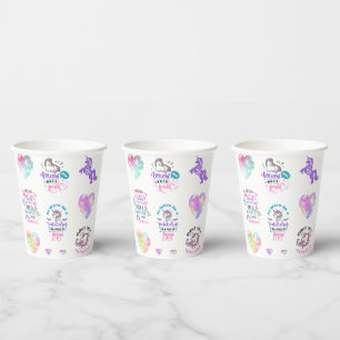 Follow Your Inner Sparkle Unicorn Paper Cups
