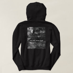 Follow Your Light Aesthetic Celestial Moon and C Hoodie