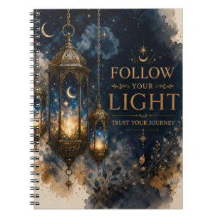 Follow Your Light Inspirational Notebook