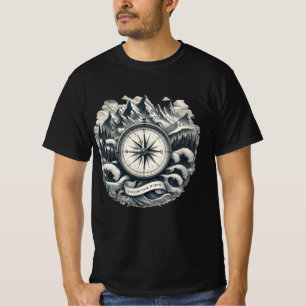 Follow Your North Compass Adventure Graphic T-Sh T-Shirt