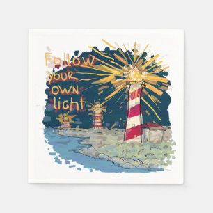 Follow Your Own Light Napkin