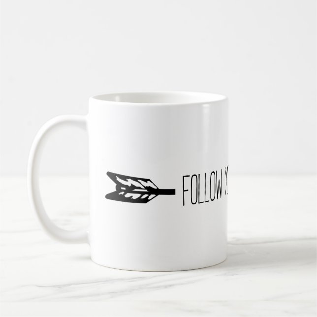 Follow your own path coffee mug (Left)