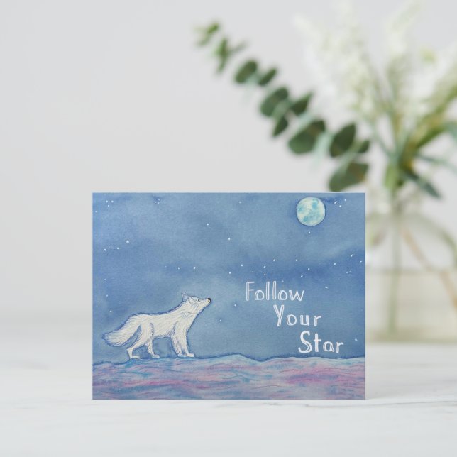 Follow Your Star Celestial Postcard (Standing Front)