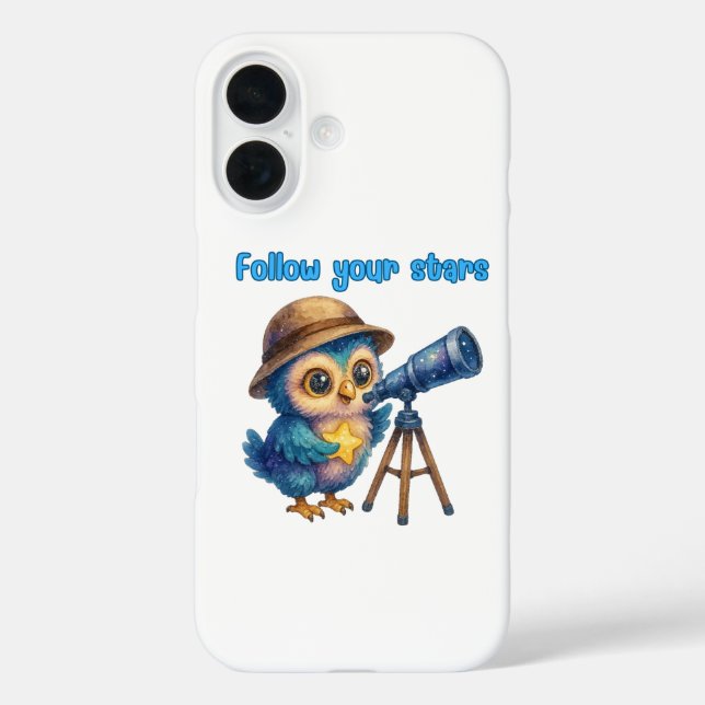 Follow Your Stars – Dream Big iPhone 16 Case (Back)