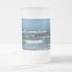 Folly Beach Atlantic Frosted Glass Beer Mug
