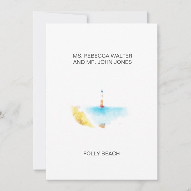 Folly Beach - Charleston Holiday Card (Front)