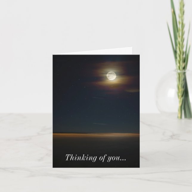 Folly Beach Night Thinking Of You Card (Front)