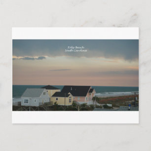 Folly Beach Pastel Postcard