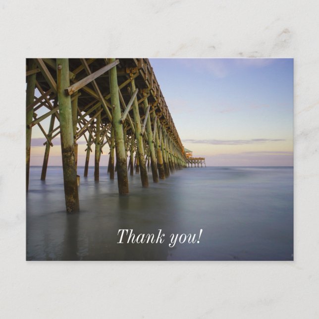 Folly Beach Pier Beauty Postcard (Front)