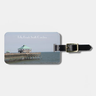 Folly Beach SC, Pier, Charleston, Photography Luggage Tag