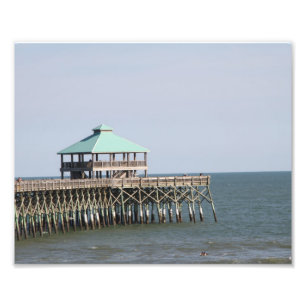 Folly Beach SC, Pier, Charleston, Photography Photo Print