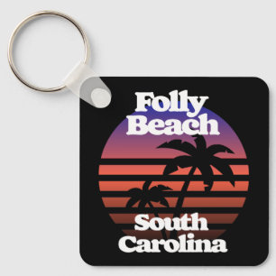 Folly Beach South Carolina Key Ring