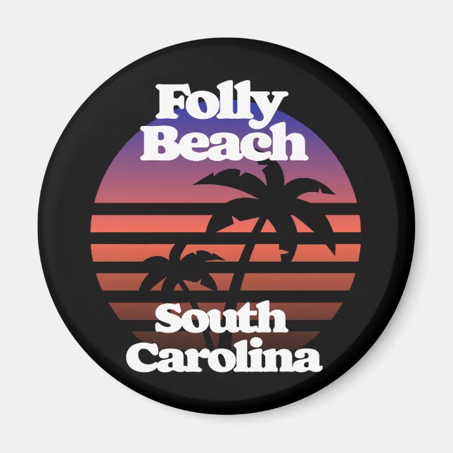 Folly Beach South Carolina Magnet (Front)