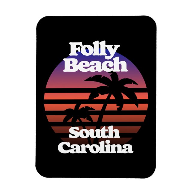 Folly Beach South Carolina Magnet (Vertical)