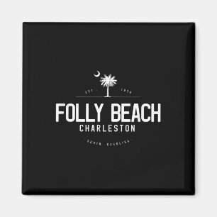 Folly Beach South Carolina Surfing  Magnet
