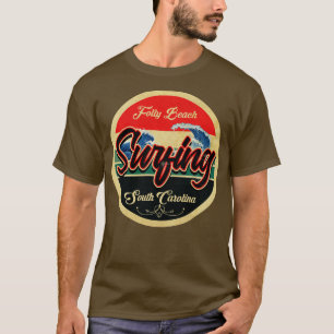 Folly Beach South olina Surf T-Shirt