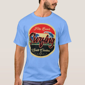 Folly Beach South olina Surf T-Shirt