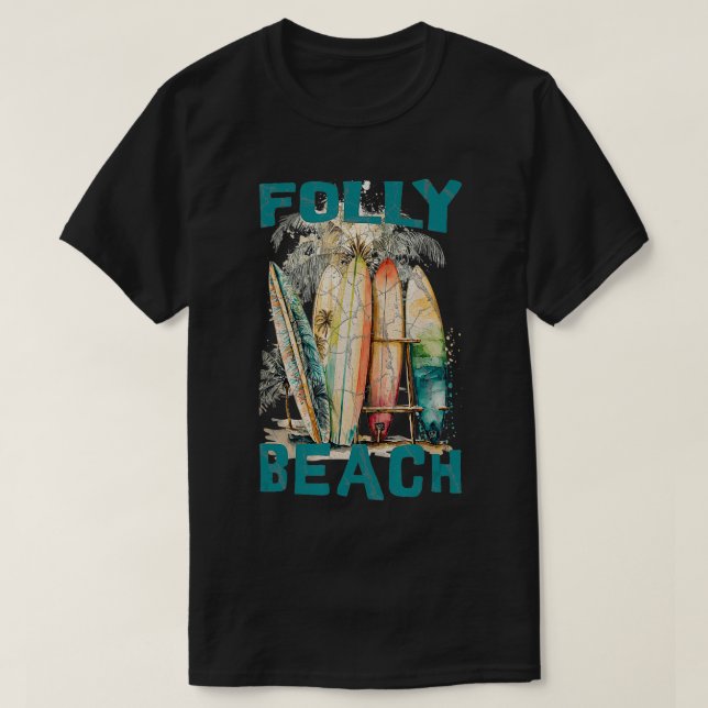 Folly Beach  T-Shirt (Design Front)