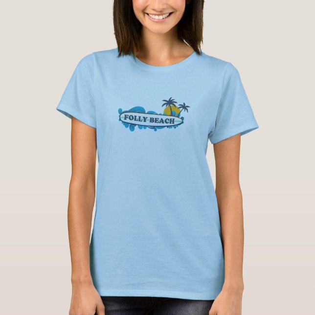 Folly Beach. T-Shirt (Front)