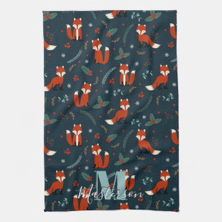Folly Fox Cuties Personalised Tea Towel