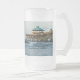 Folly Pier Morning Frosted Glass Beer Mug