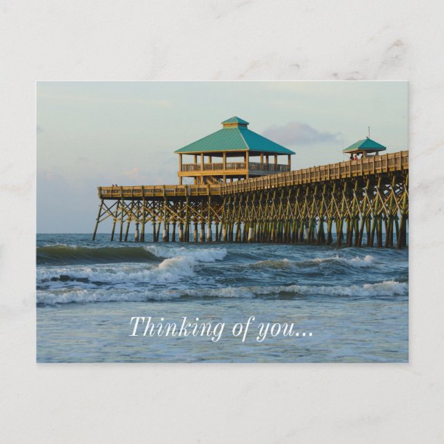 Folly Pier Morning Postcard (Front)