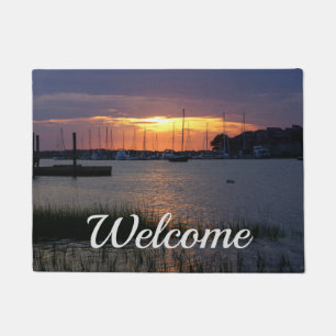 Folly River Sunset Welcome Doormat