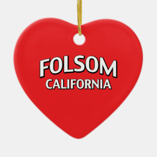 Folsom California Ceramic Tree Decoration