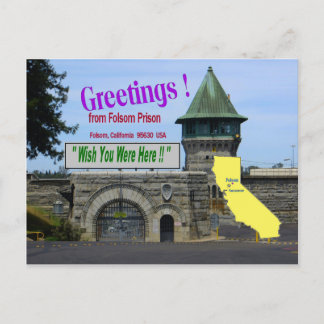 Folsom Prison "Wish You Were Here" postcard