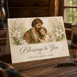 FolSt. Joseph & Child Jesus Father’s Day Blessing Card