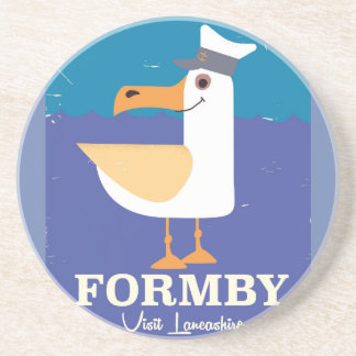 Fomby Lancashire seagull travel poster Coaster