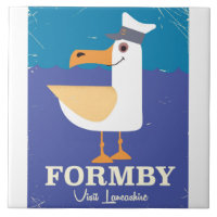 Fomby Lancashire seagull travel poster