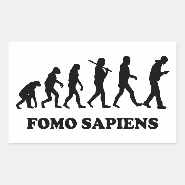 Fomo Sapiens Rectangular Sticker (Front)