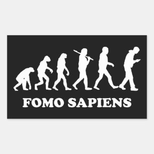 Fomo Sapiens Rectangular Sticker