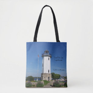Fond Du Lac Lighthouse all over tote bag